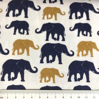 Jersey | THEO Elefanten | Blau Senf